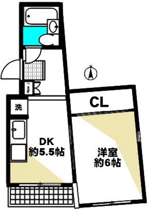 パールメゾン灘402の間取り