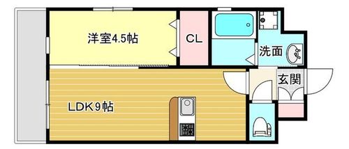 第50川崎ビル205の間取り