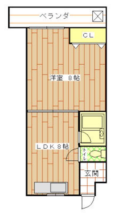 大阪府大阪市淀川区十三東1丁目(マンション)の賃貸物件の間取り