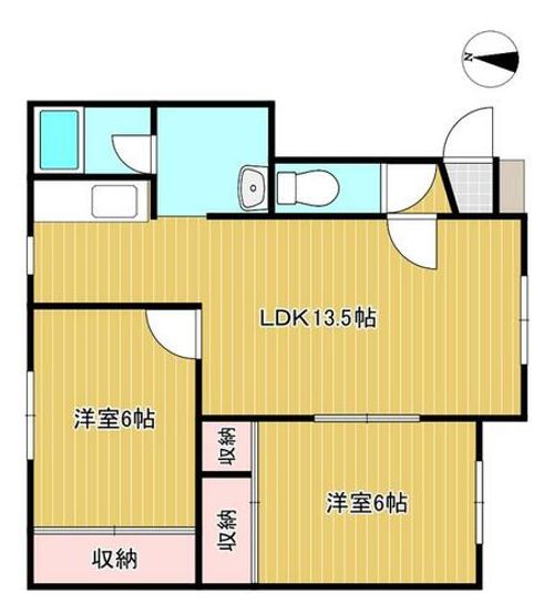 メゾンロゼパーク201の間取り