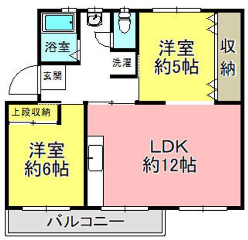 浅香山住宅27棟の間取り