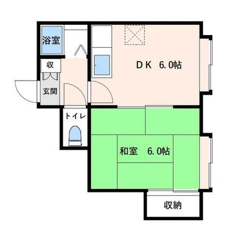 セピア八軒A100の間取り