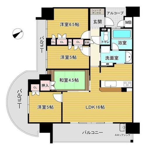 ハイク守山駅前の間取り