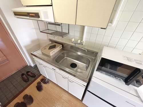 福岡県北九州市戸畑区中原東3丁目(マンション)の賃貸物件のキッチン