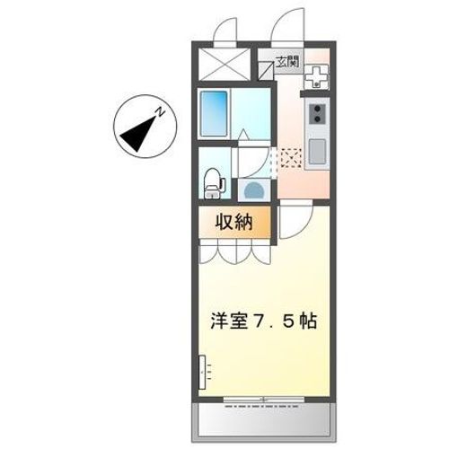 兵庫県明石市鳥羽(マンション)の賃貸物件の間取り
