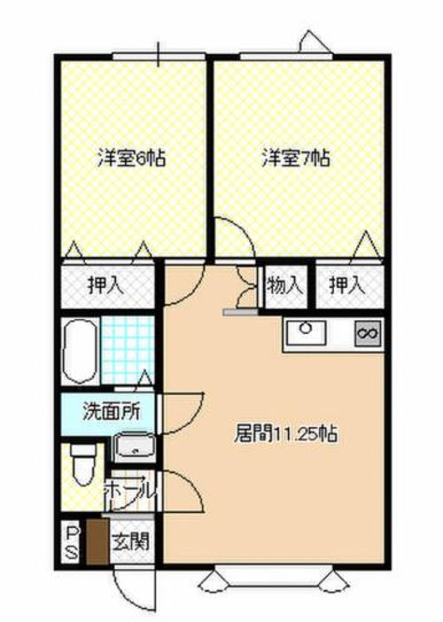 メゾンドグラースBの間取り