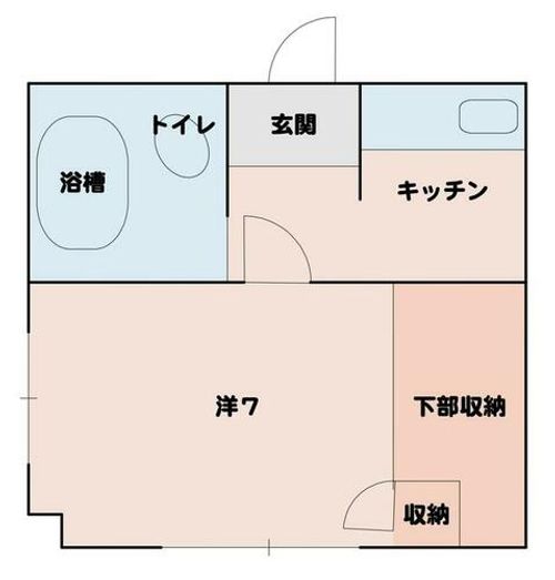 オアシス八幡B棟101の間取り