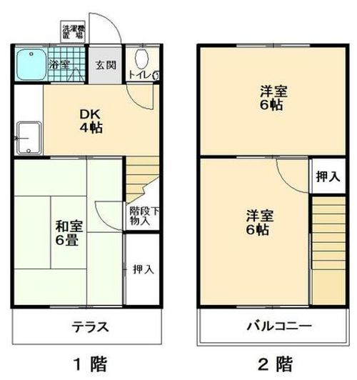 福岡県柳川市上宮永町(アパート)の賃貸物件の間取り