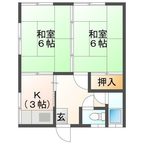古賀アパート204の間取り
