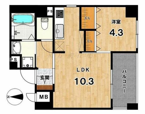 御所南 晴風苑の間取り