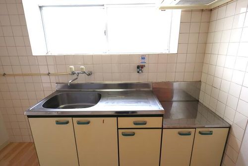 京阪本線牧野駅11分 京阪バス1分 端部屋 日あたり良好のキッチン