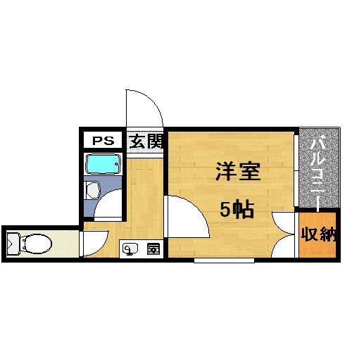 ロイヤルヴィラ昭和町306の間取り
