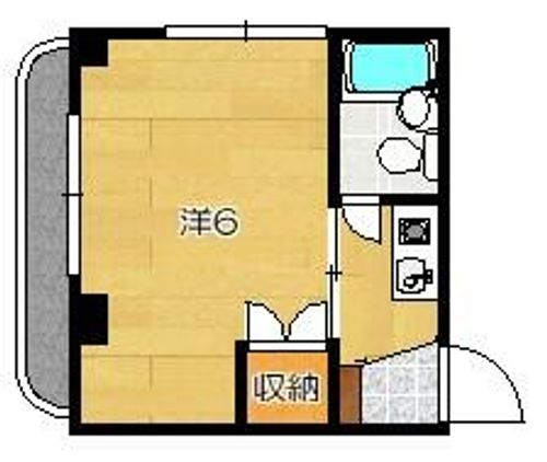 京都府京都市中京区西ノ京船塚町(マンション)の賃貸物件の間取り