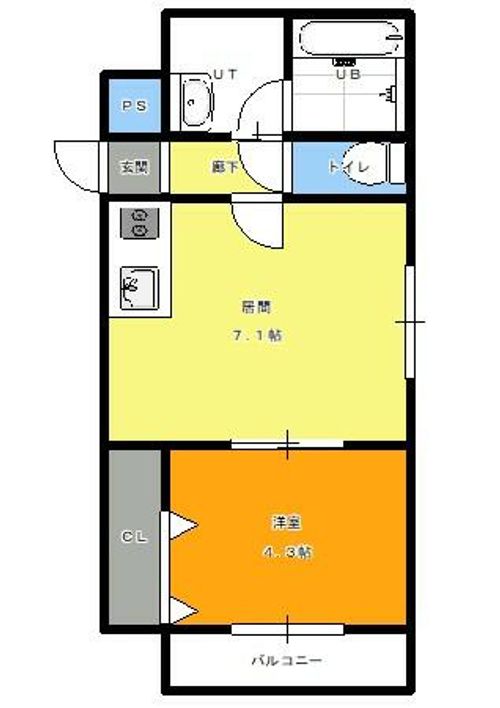 シャトーひばりが丘303の間取り