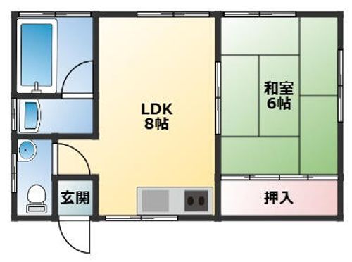 滋賀県大津市和邇北浜(一戸建)の賃貸物件の間取り