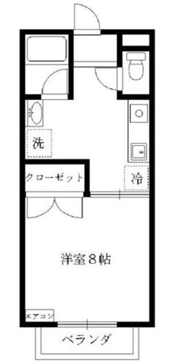 コンフォート壱番館104の間取り