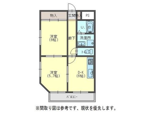 ビューポート神田101の間取り