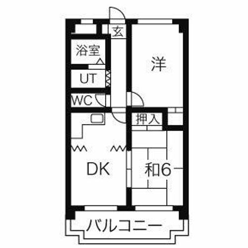 コーポ牛巻の間取り
