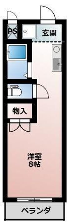 大阪府高槻市氷室町1丁目(マンション)の賃貸物件の間取り