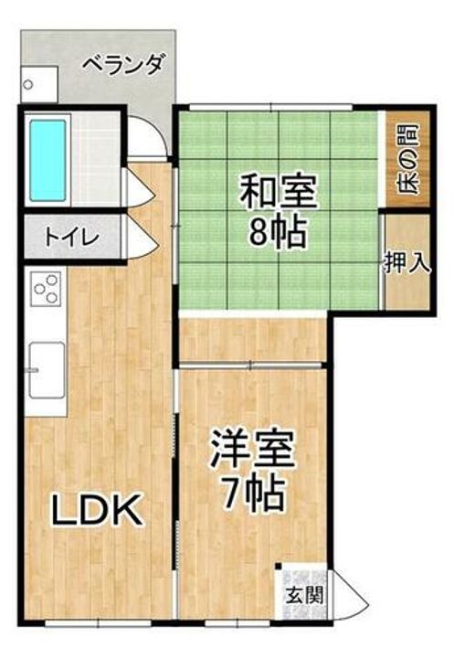 大阪府松原市高見の里4丁目(マンション)の賃貸物件の間取り