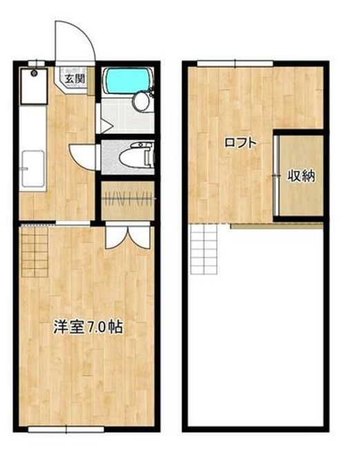 福岡県福岡市城南区鳥飼4丁目(アパート)の賃貸物件の間取り