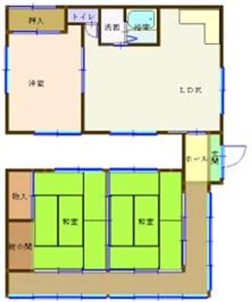和歌山県有田郡有田川町大字天満(一戸建)の賃貸物件の間取り