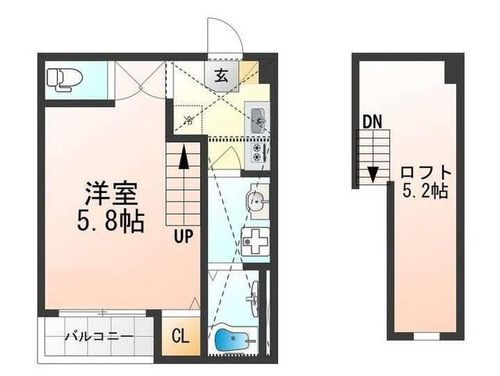 京都府京都市伏見区深草東伊達町(アパート)の賃貸物件の間取り