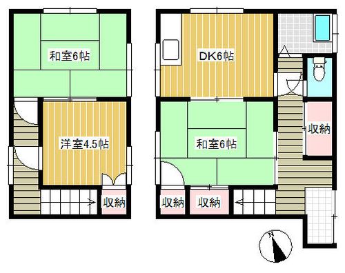 兵庫県姫路市北原(一戸建)の賃貸物件の間取り