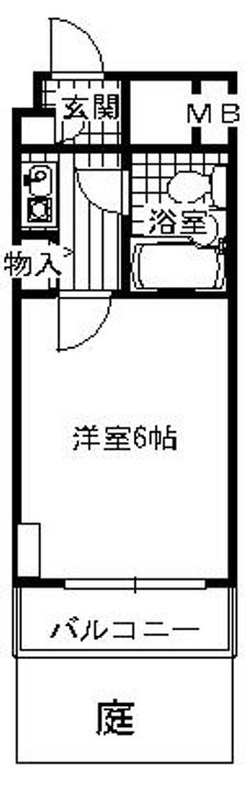京都府京都市左京区高野蓼原町(マンション)の賃貸物件の間取り