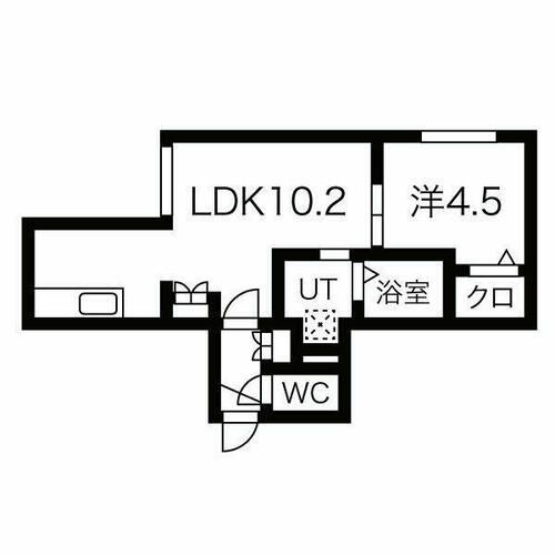 北海道札幌市東区北二十三条東10丁目(マンション)の賃貸物件の間取り