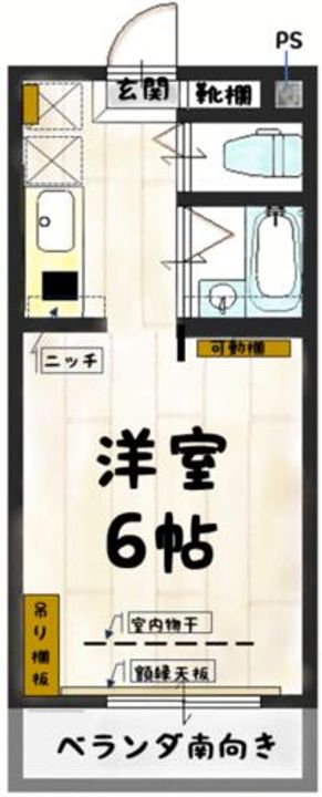 コロネード大西103の間取り