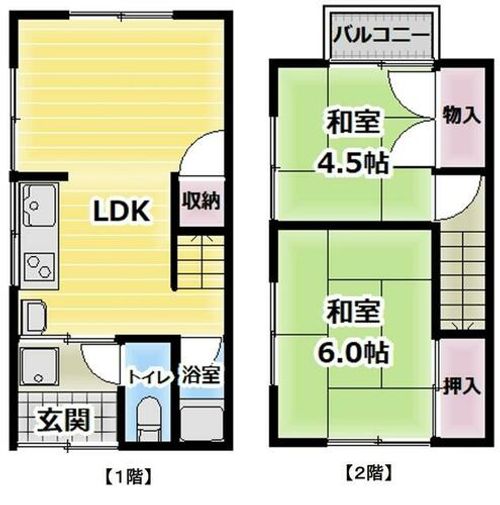 京都府舞鶴市字女布(一戸建)の賃貸物件の間取り