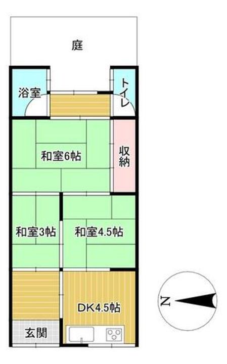 大阪府堺市西区鳳中町9丁(アパート)の賃貸物件の間取り