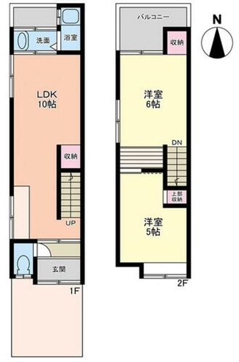 京都府京都市山科区勧修寺西金ケ崎(一戸建)の賃貸物件の間取り