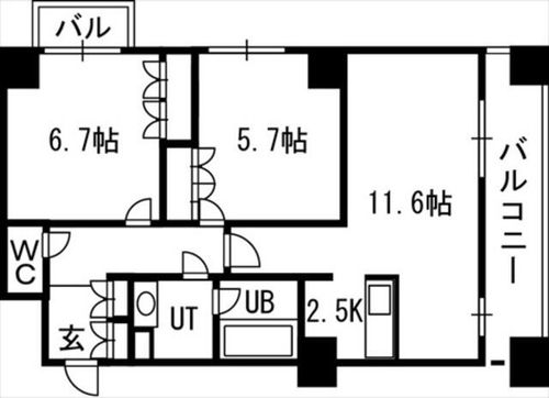 グランカーサ裏参道の間取り