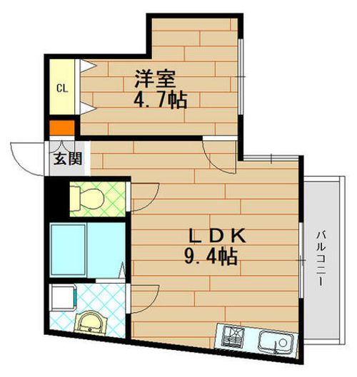 花隈岩崎マンションの間取り