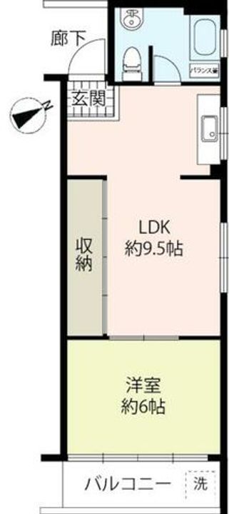 大阪府守口市大枝西町(マンション)の賃貸物件の間取り