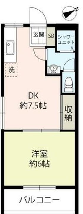 大阪府守口市大枝西町(マンション)の賃貸物件の間取り