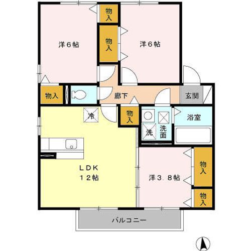 エスペランサ・リオC207の間取り