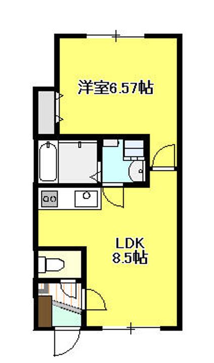 リバーサイドはやし202の間取り
