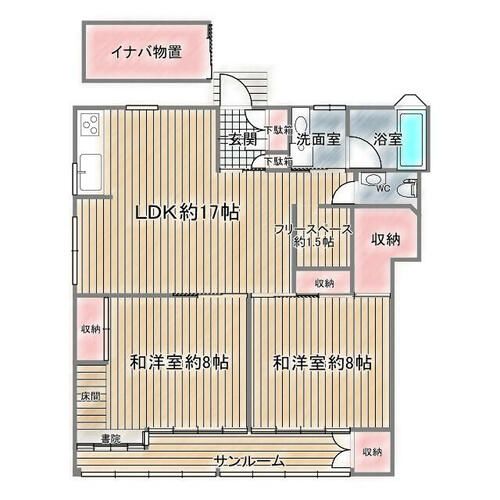 兵庫県西宮市上大市5丁目(一戸建)の賃貸物件の間取り