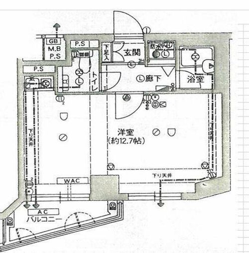 藤和シティスクエア烏丸丸太町0602の間取り