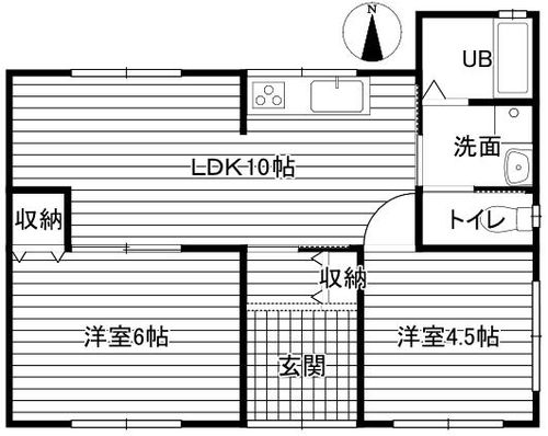 兵庫県姫路市大津区新町2丁目(一戸建)の賃貸物件の間取り