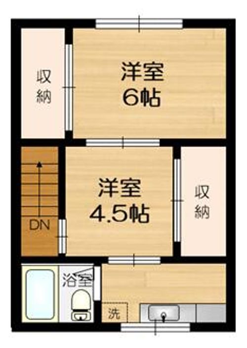 兵庫県神戸市須磨区大黒町1丁目(アパート)の賃貸物件201の間取り