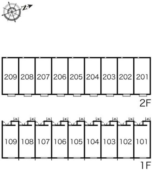 レオネクストラーラⅡ102の間取り