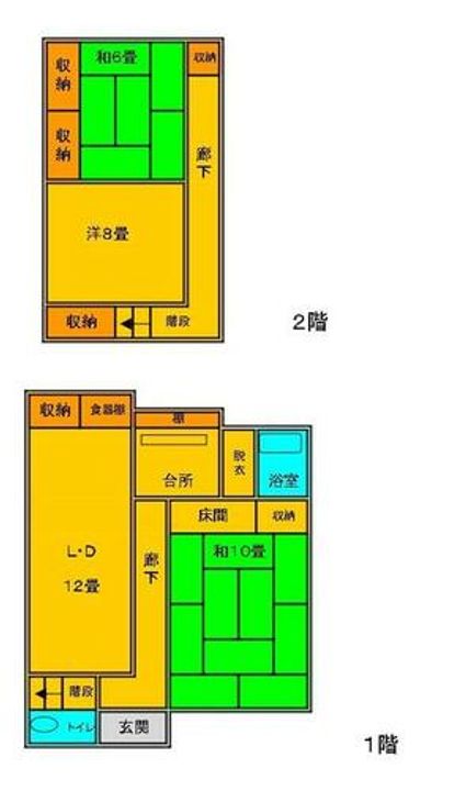 福岡県豊前市大字宇島(一戸建)の賃貸物件の間取り