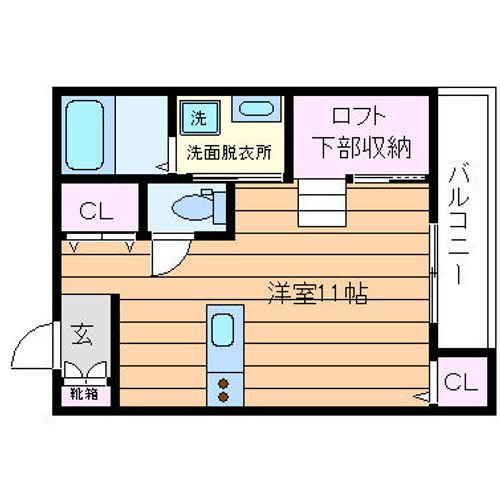 カンフォーラ朝日が丘の間取り