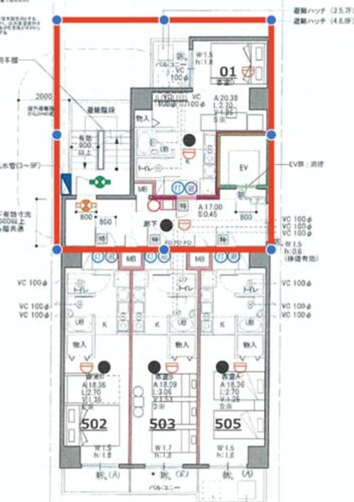 京都府京都市右京区西院南高田町(マンション)の賃貸物件の間取り