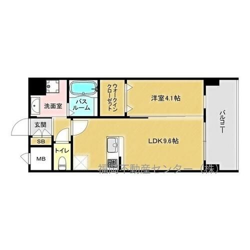 福岡県福岡市南区寺塚1丁目(マンション)の賃貸物件の間取り