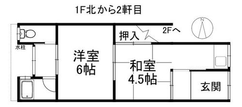 大阪府堺市西区上野芝町1丁(タウンハウス)の賃貸物件の間取り